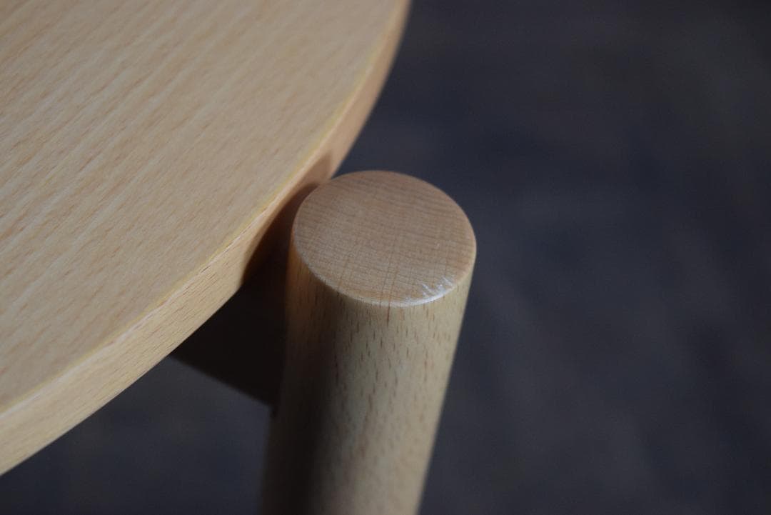 無印良品/良品計画/MUJI ブナ材サイドテーブル ラウンド/丸a