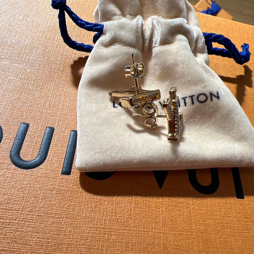 LOUIS VUITTON モノグラムロゴピアス