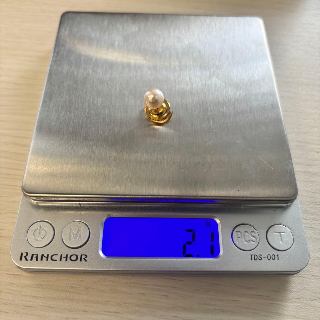 MIKIMOTO K18 本真珠付きピン