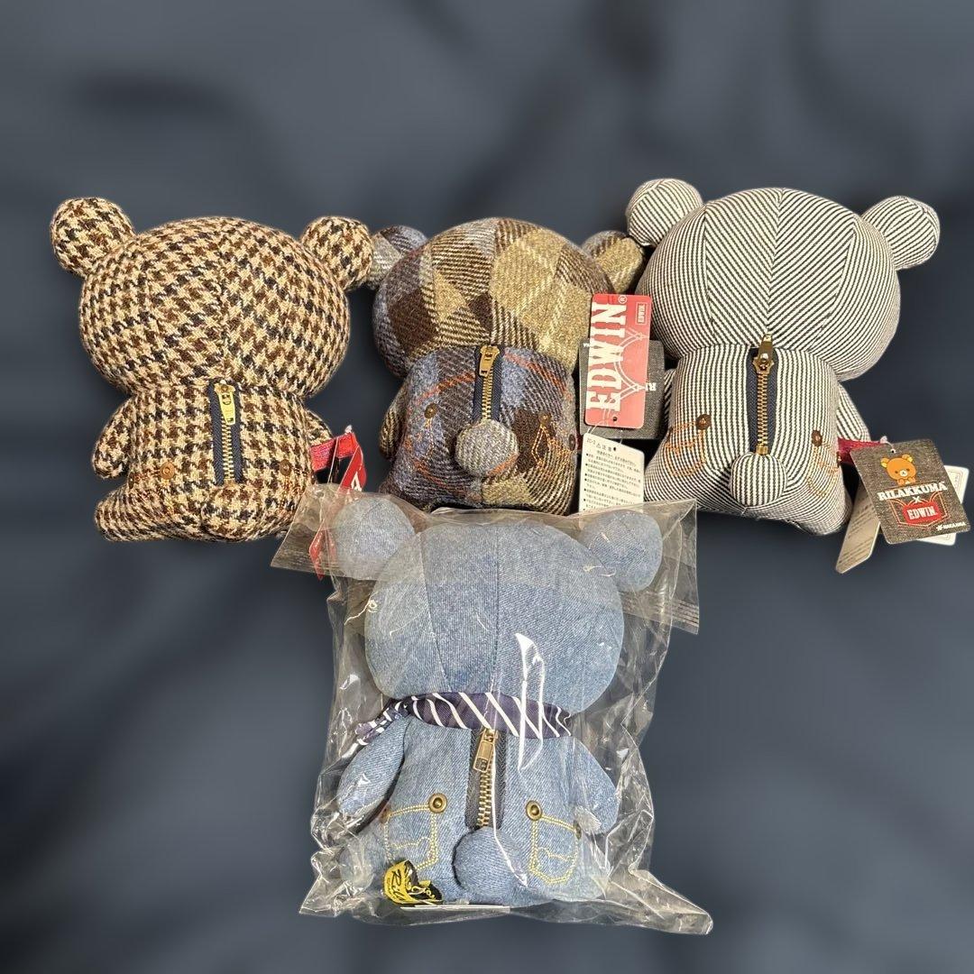 リラックマ×EDWIN エドウィン　ハリスツイードぬいぐるみセット