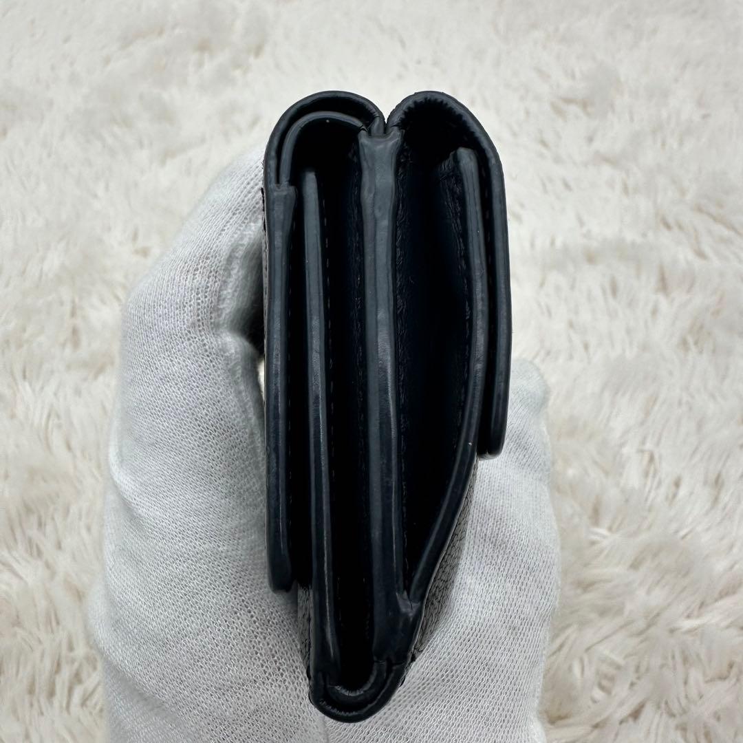 ✨美品✨アニヤハイドマーチ　三つ折り財布　アイズ　レザー　黒