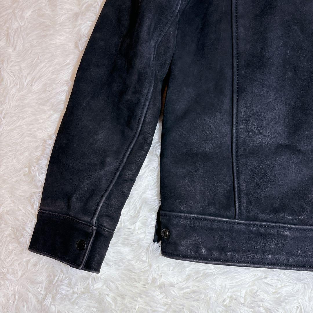 コラボ 希少 ショット コアファイター レザー ジャケット L 黒