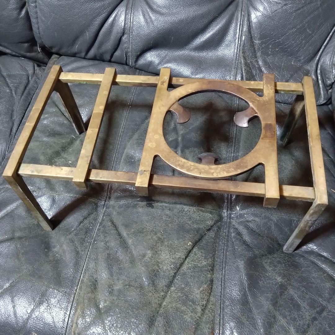 真鍮　吉原型　五徳　レトロ