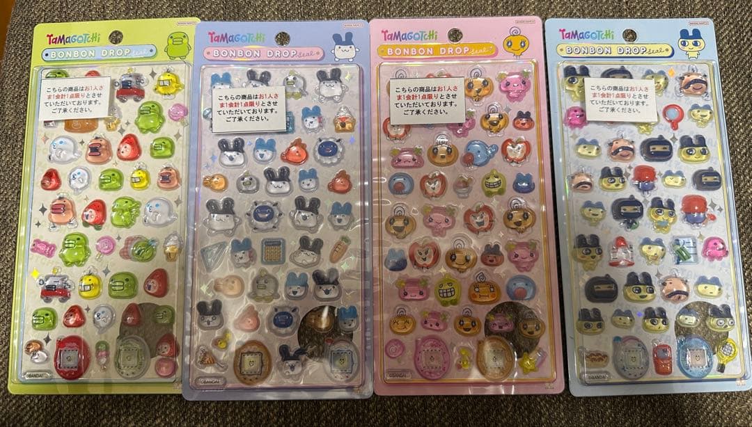 たまごっち　BONBON DROP ボンボンドロップシール　4種セット国内正規品