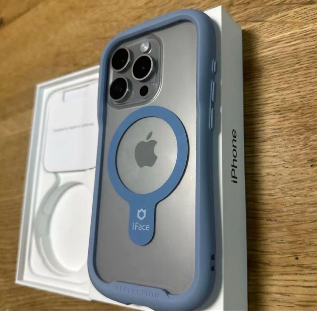 【美品】ifaceケースおまけ付きiPhone15 pro 256GB