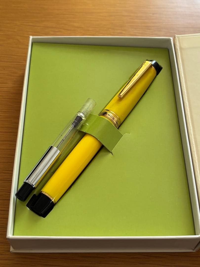 丸善　万年筆　イエロー　130周年　MARUZEN 檸檬