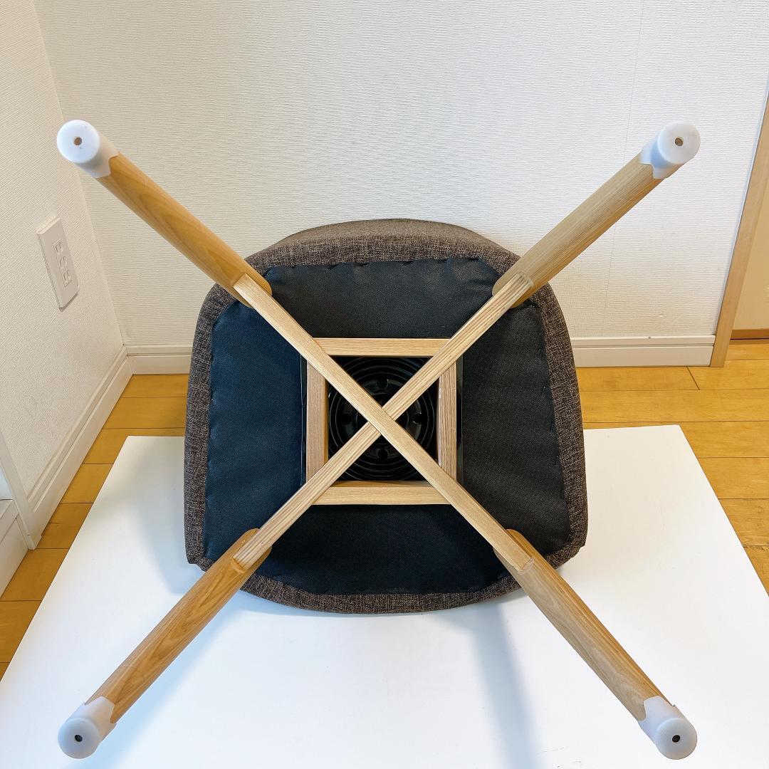 カラメリ 回転式　チェア　グレー