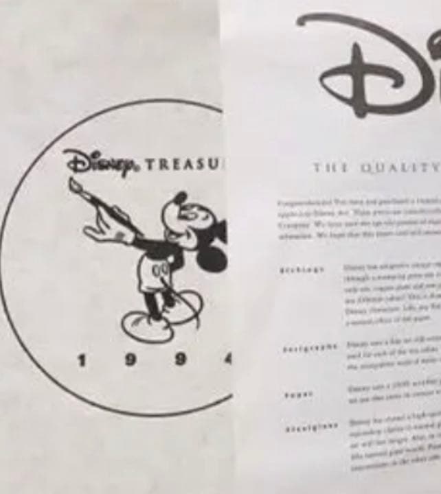 希少　☆ディズニートレジャーズ☆ミッキーアートTREASURES☆セル画