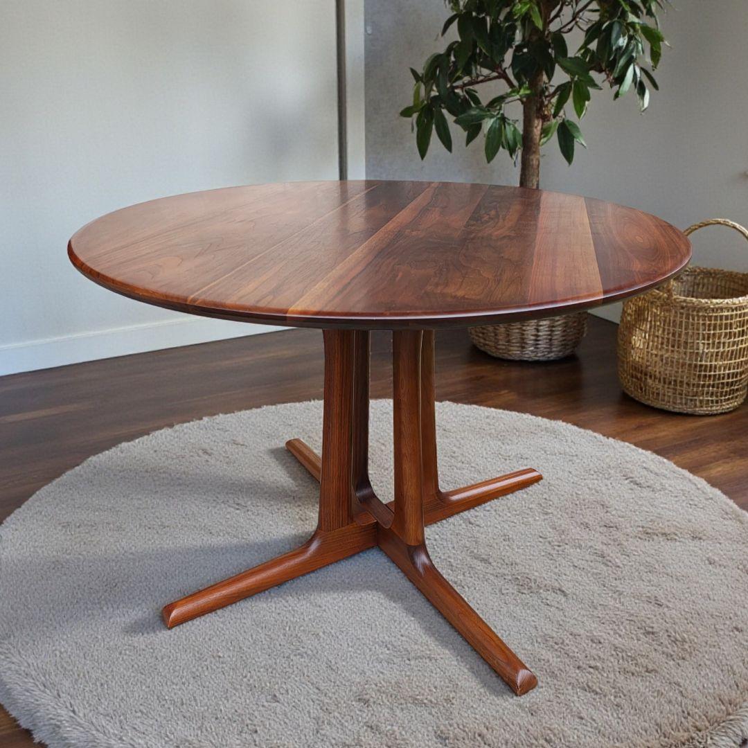 起立木工 OR-02 TABLE 105 円形 ラウンド テーブル ウォルナット