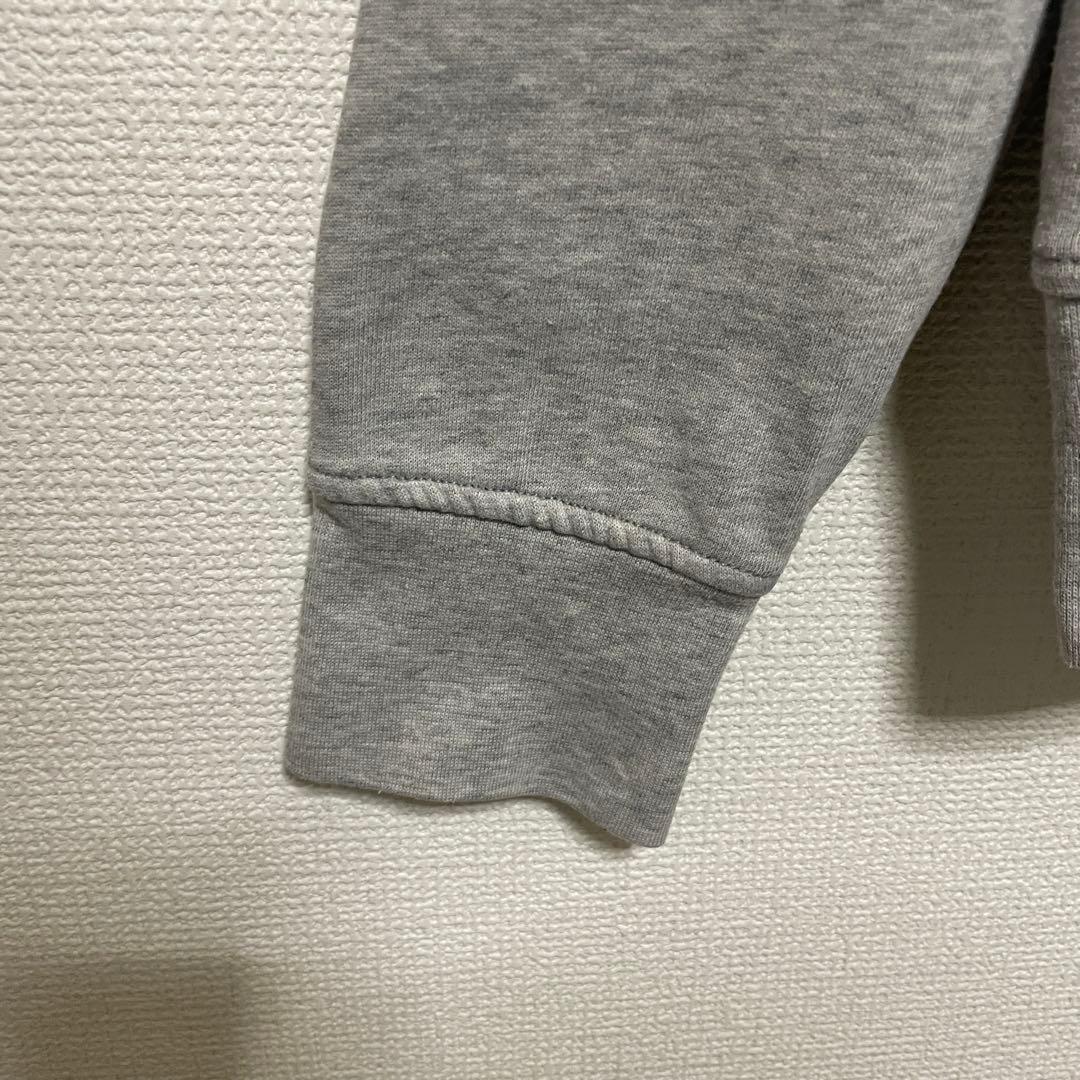 ポロ ラルフローレン ビッグポニー パーカー グレー×オレンジ 袖3 刺繍ロゴ