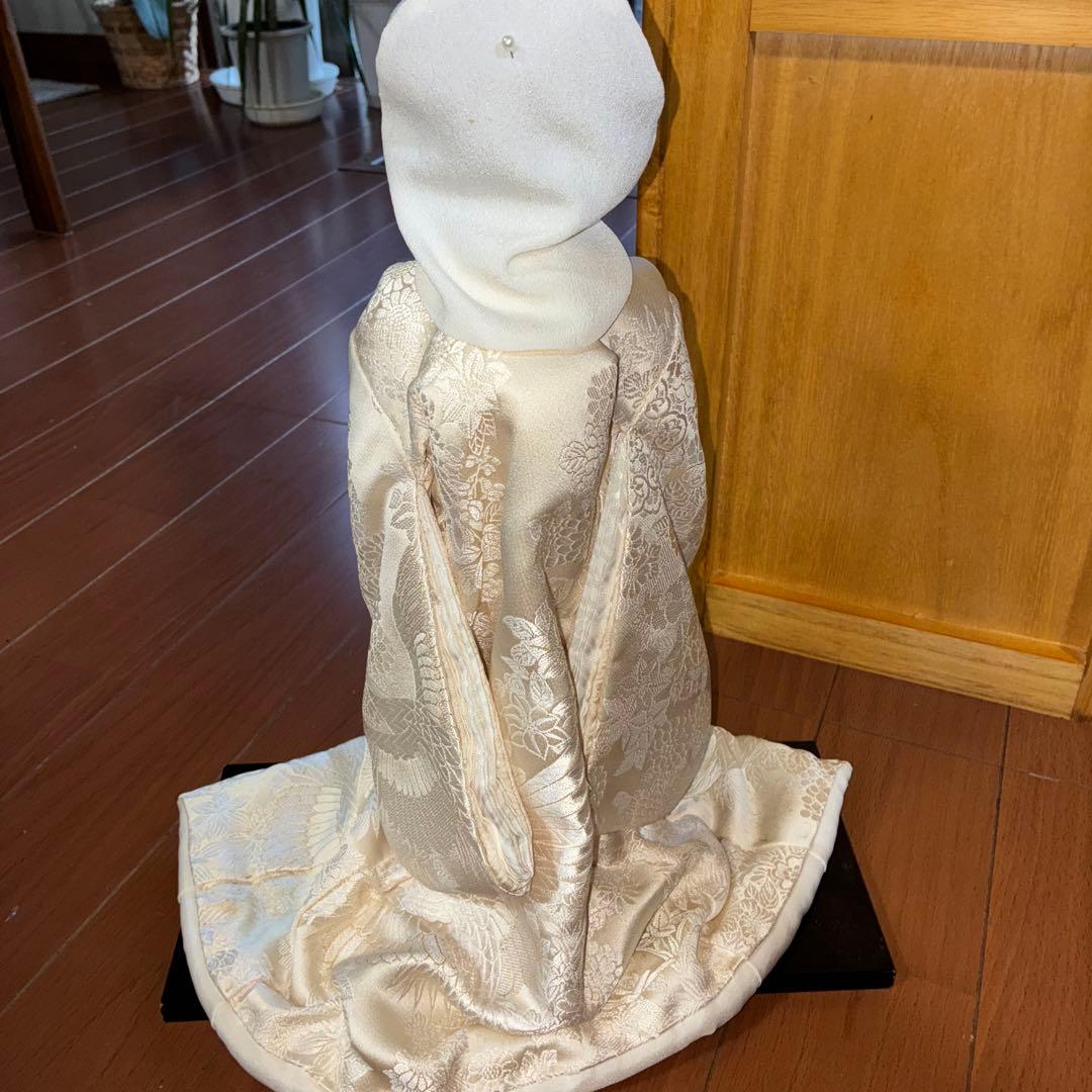 オールハンドメイド綿帽子の花嫁人形