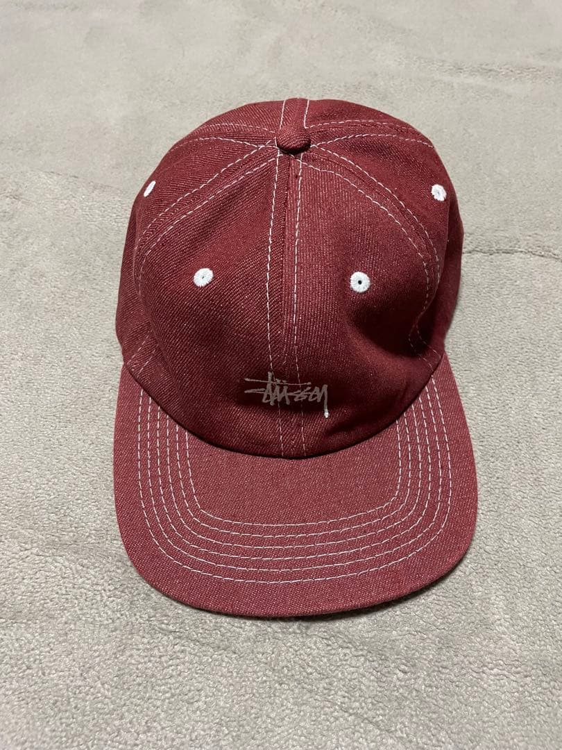 帽子 STUSSY Contrast Stitch Denim Strapback