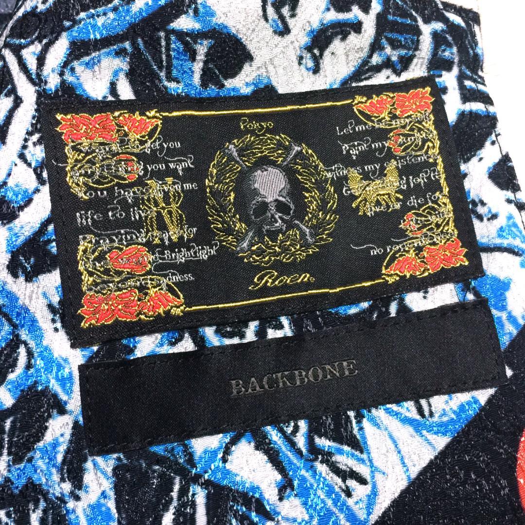 限定 Roen × BACKBONE 鹿革 ディアスキン ライダースジャケット