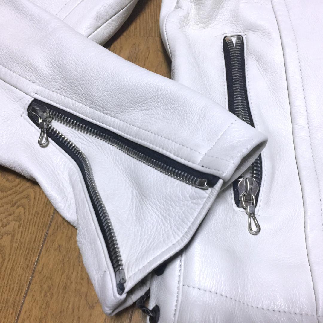 限定 Roen × BACKBONE 鹿革 ディアスキン ライダースジャケット