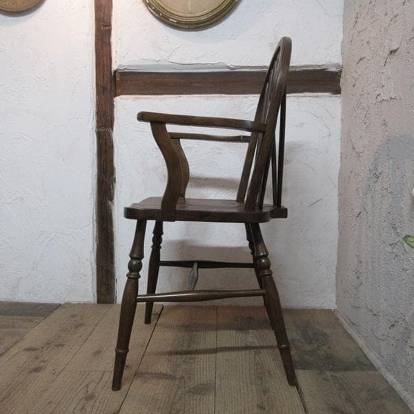 イギリス アンティーク 家具 アームチェア ウィンザーチェア 椅子 4728e