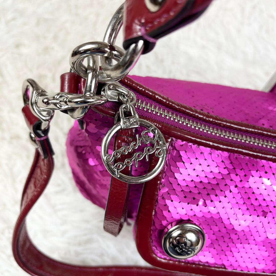 【希少 絢爛豪華】COACH ポピー ワンショルダー 2way スパンコール