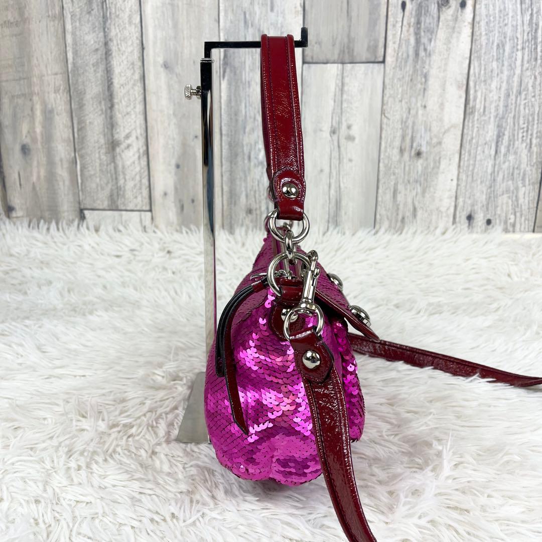 【希少 絢爛豪華】COACH ポピー ワンショルダー 2way スパンコール