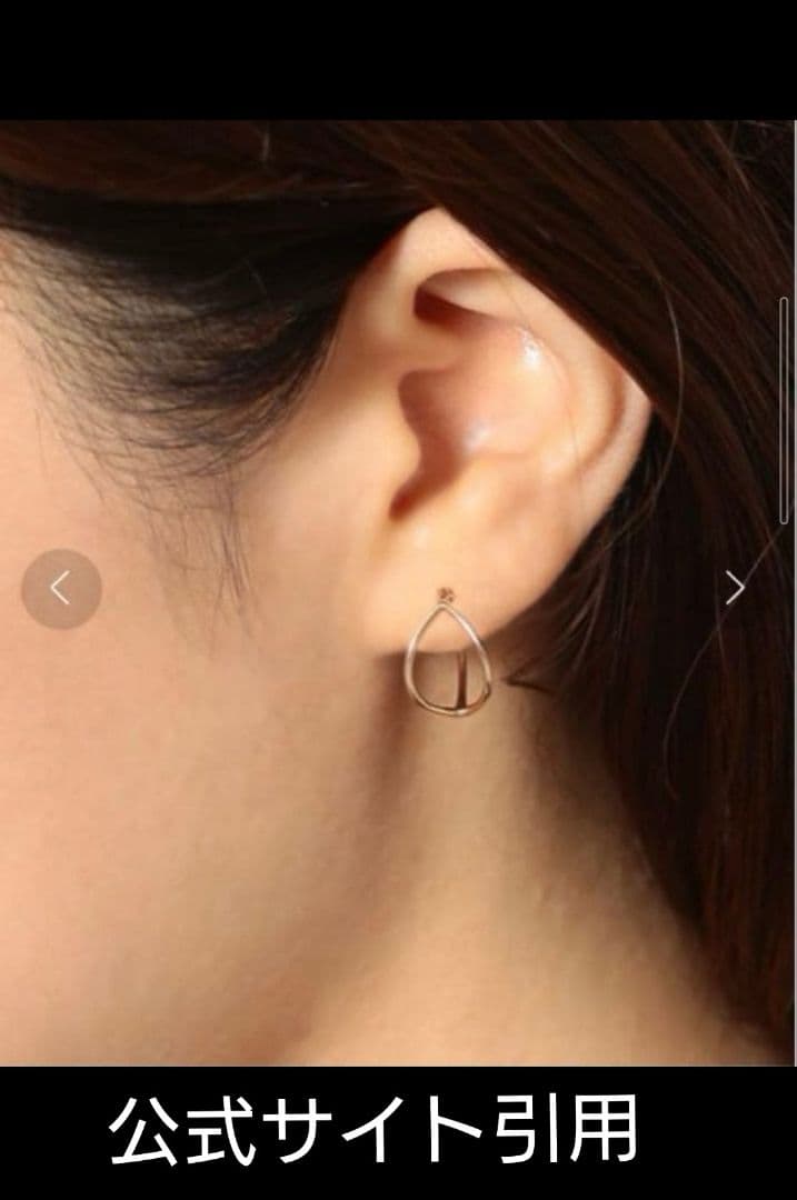 週末セール！agete アガット両耳フープピアス 10K☆2017年イヤードレス