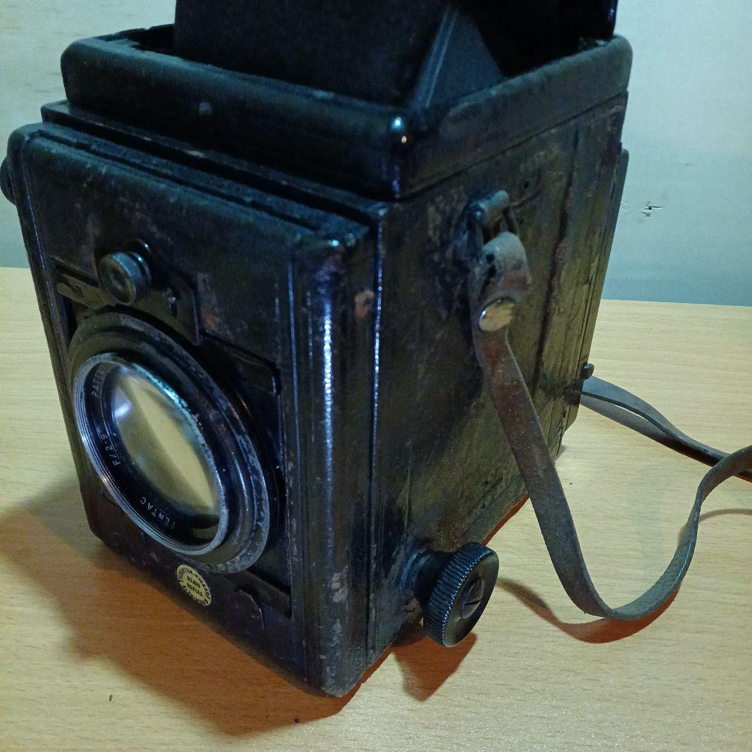 BIJOU REFLEX 木箱皮張　ジャバラ式カメラ 100年前に製造された！