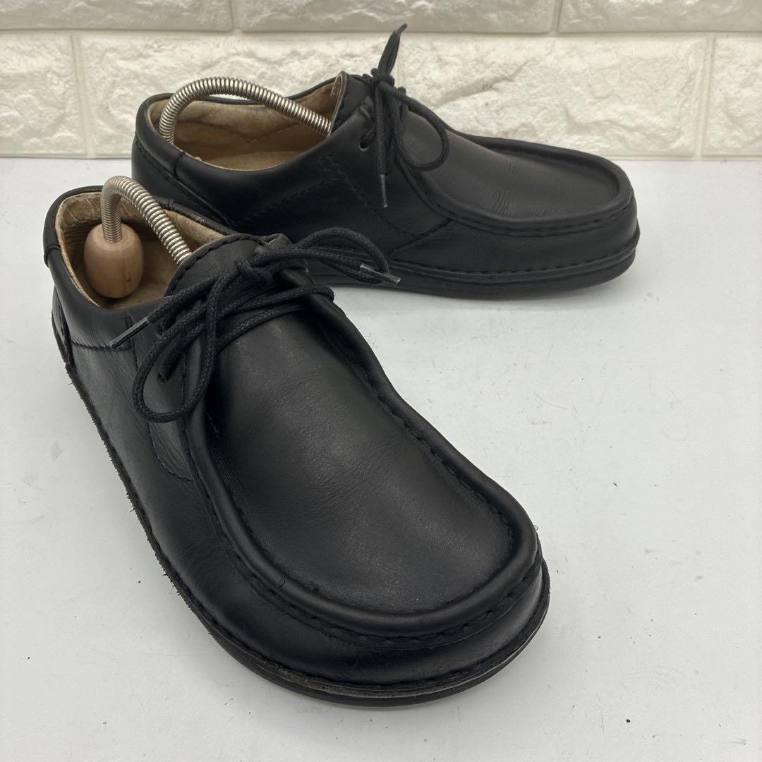 【良品】ビルケンシュトック パサデナ 41 チロリアン レザーシューズ ブラック