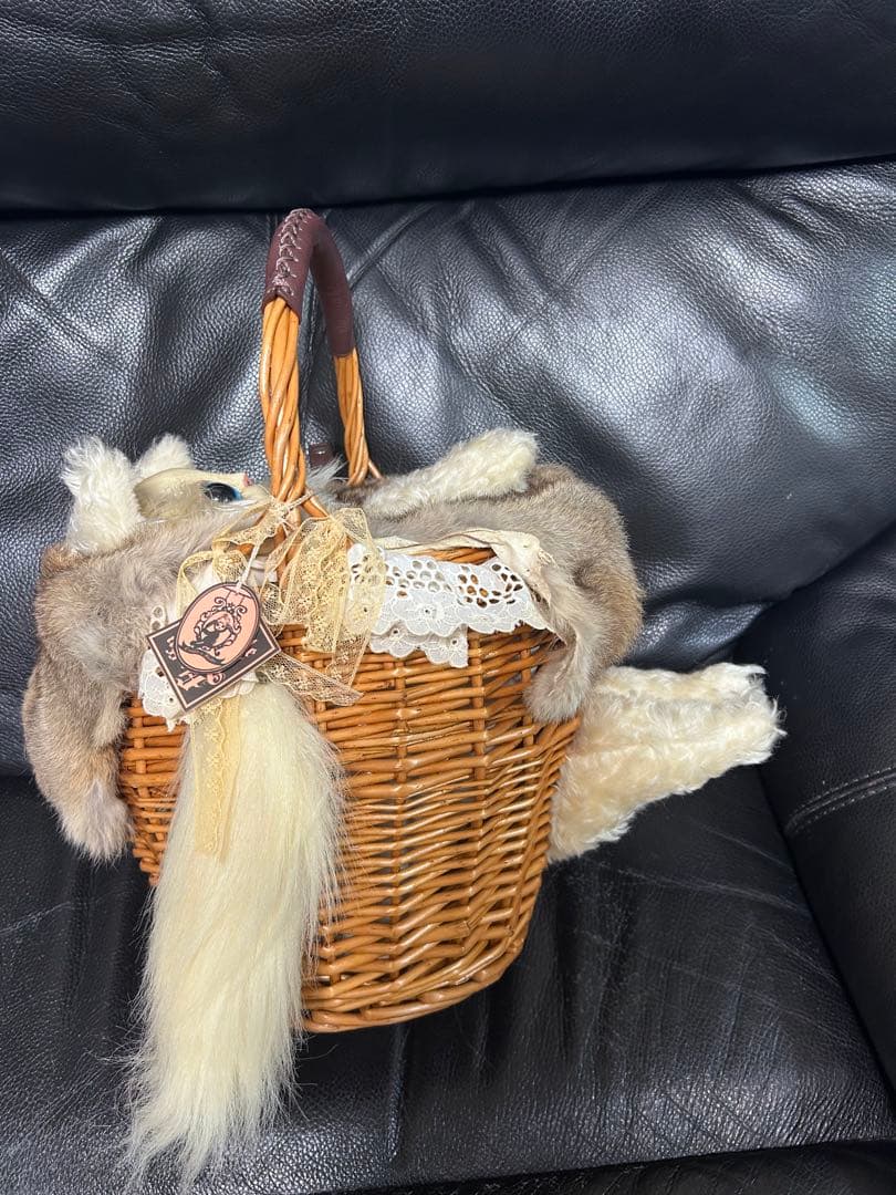 Cuddle a Fluffy ネコちゃんかごバッグ　福寿りり