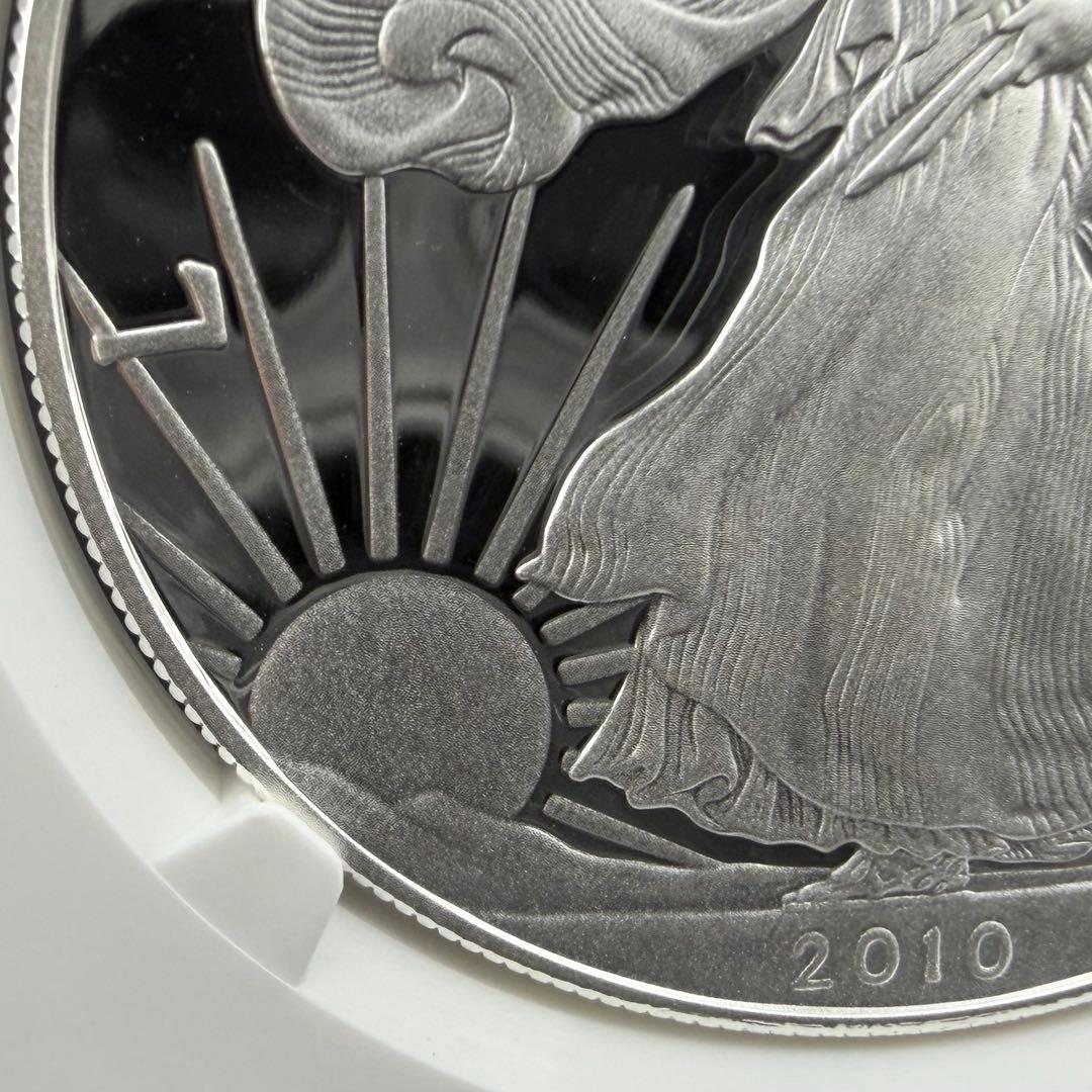 イーグル 銀貨 2010年 NGC PF70 プルーフ 最高鑑定 純銀 1オンス