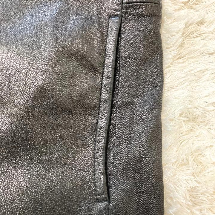 【XLサイズ】ビューティー&ユース ユナイテッドアローズ】レザージャケット・黒