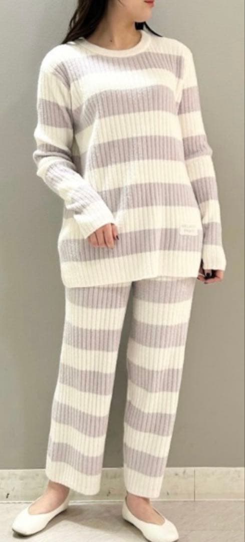 新品　ジェラートピケ　リブボーダー　セット