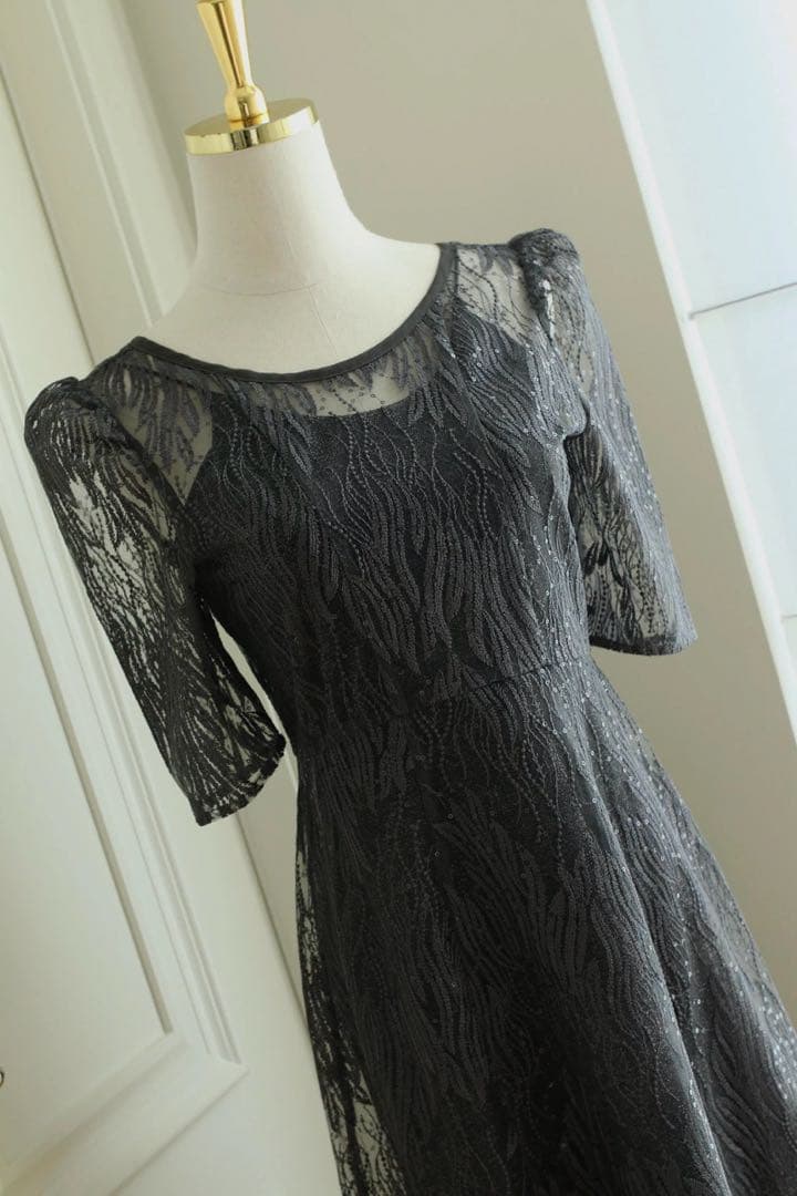 【新品即発送】kaeneスパンコールアネモネドレス