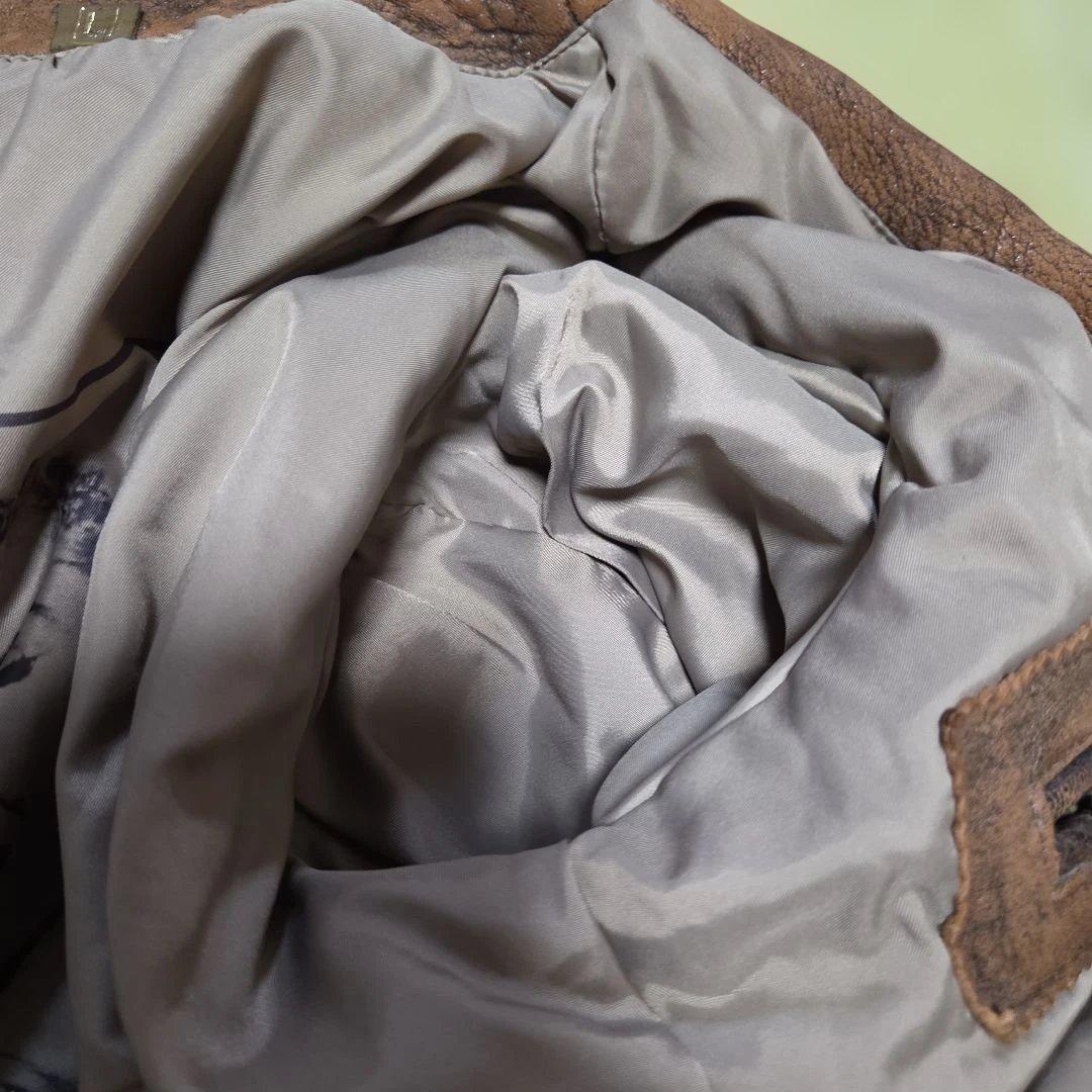 ACTION HOUSE ブラウン レザージャケットG-1 Lサイズ 羊革