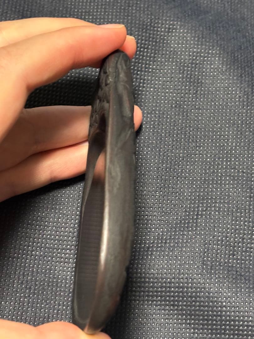 中国古美術品　葡萄栗鼠彫硯