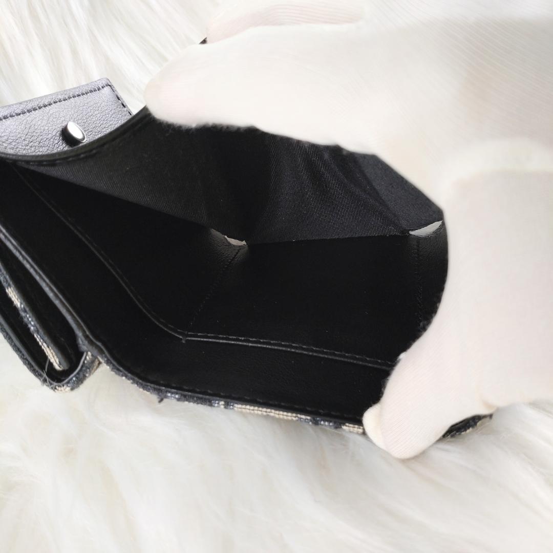 極美品・現行✨クリスチャンディオール 財布 三つ折り オブリーク レディース