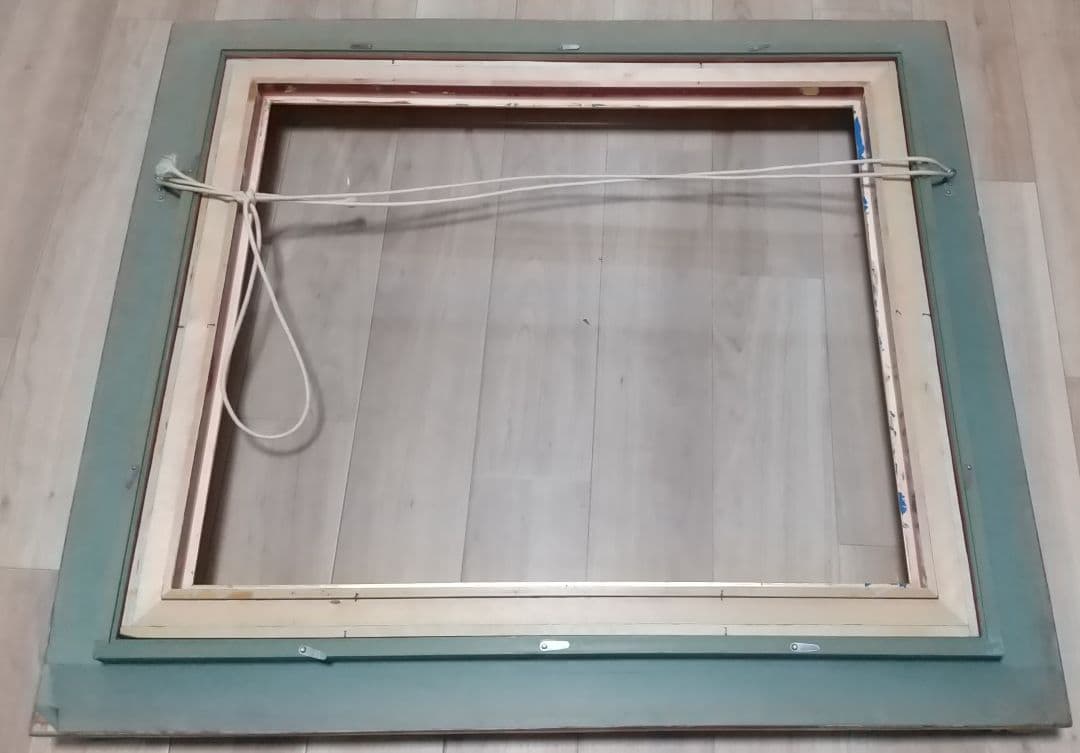 油絵用　アンティーク風　額縁　ガラス製パネル　金　ゴールド　豪華