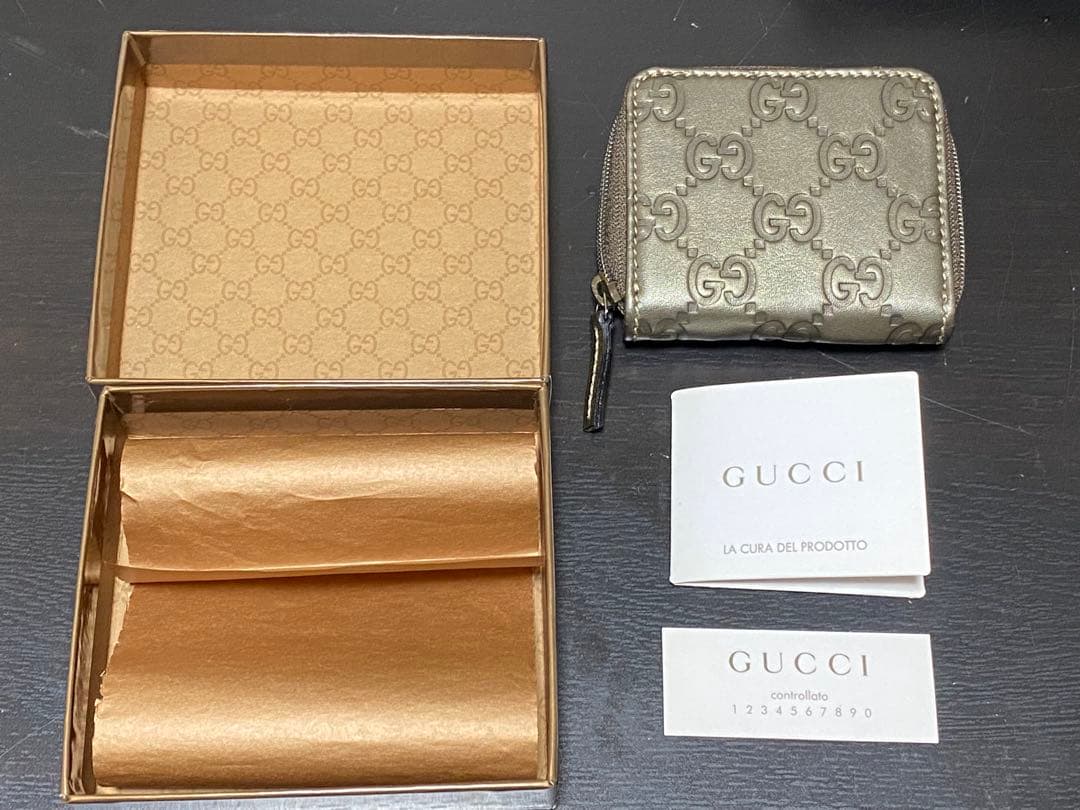 グッチ ケース 小銭入れ GGシマ