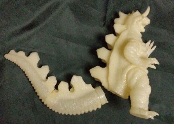 マルサン キングゴドラス 蓄光 未塗装 ソフビ ソフトビニール人形