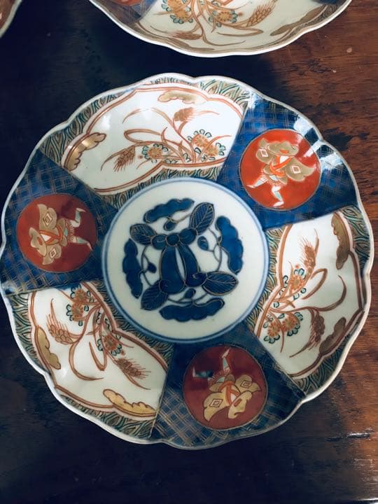 【古伊万里色絵中皿】