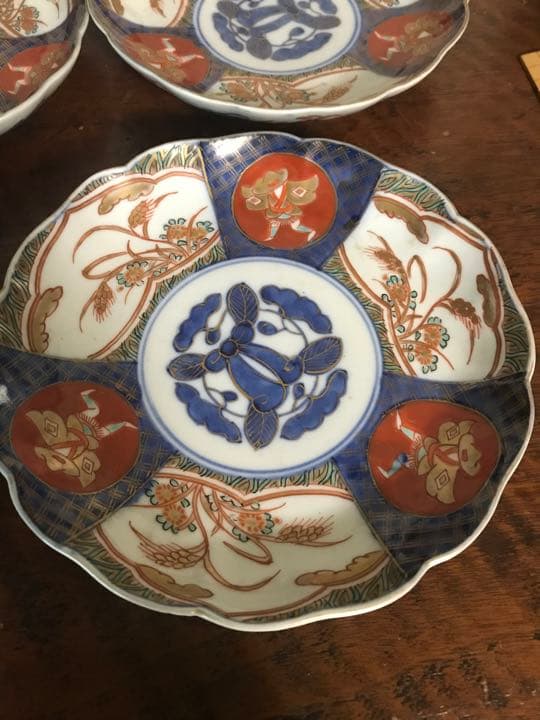 【古伊万里色絵中皿】