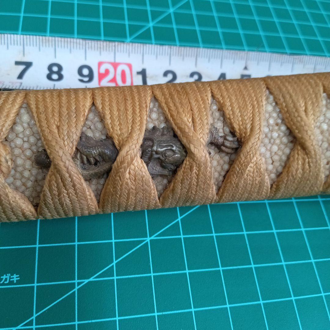 脇差拵え／残欠刃引合法カット品　玉鋼日本刀