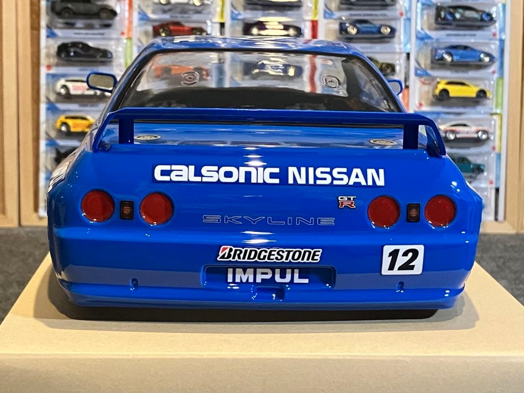 タミヤ ラジコン 日産スカイラインGT-R 塗装済 スペアボディ R32 ブルー