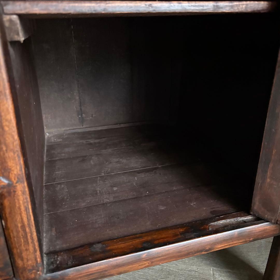 ヴィンテージ　キャビネット　サイドボード　シーシャムウッド　アジアンスタイル