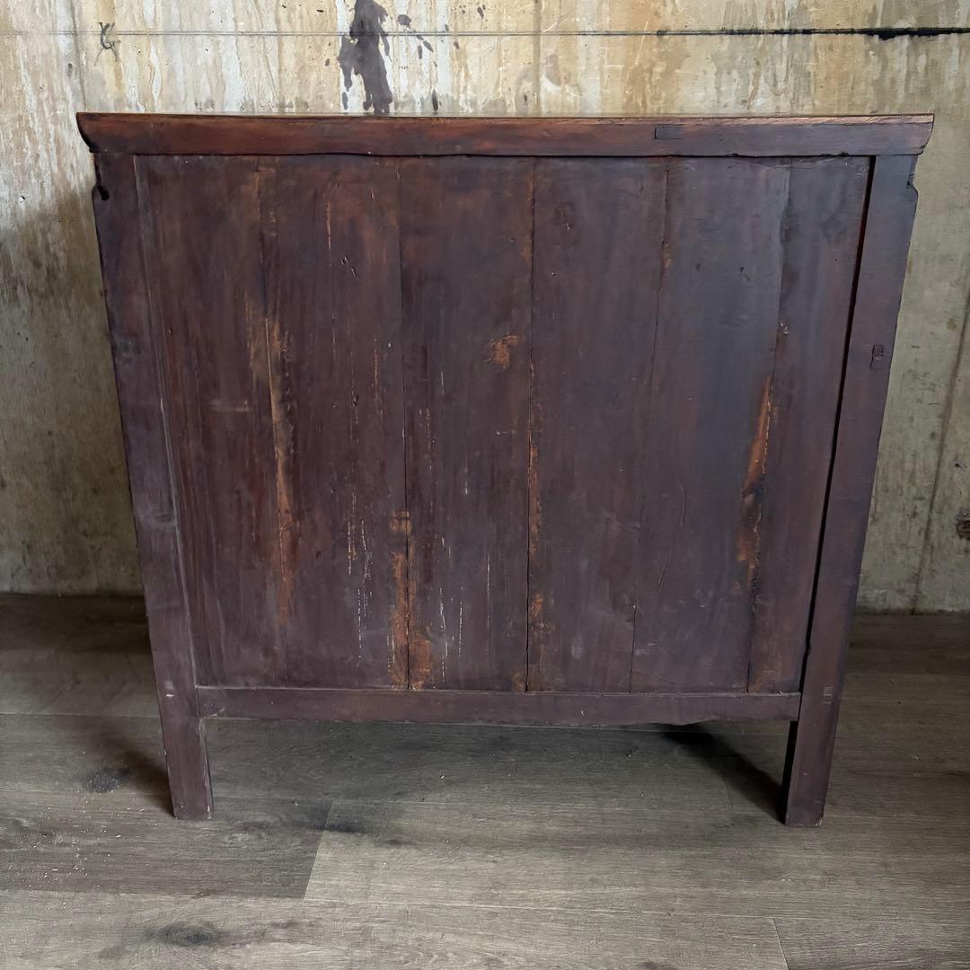 ヴィンテージ　キャビネット　サイドボード　シーシャムウッド　アジアンスタイル