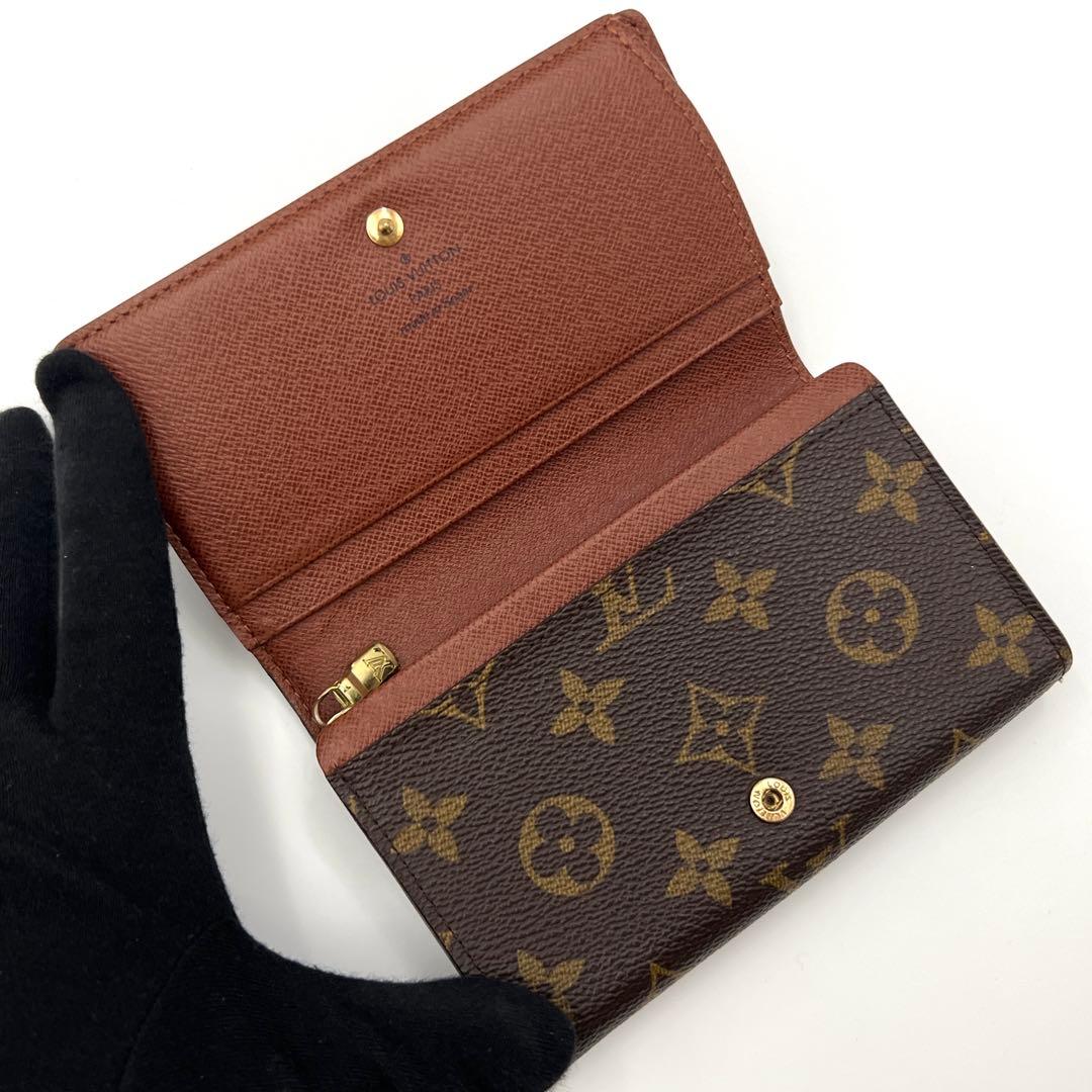 【極美品】ルイヴィトン モノグラム トレゾール 二つ折り財レディース 新型