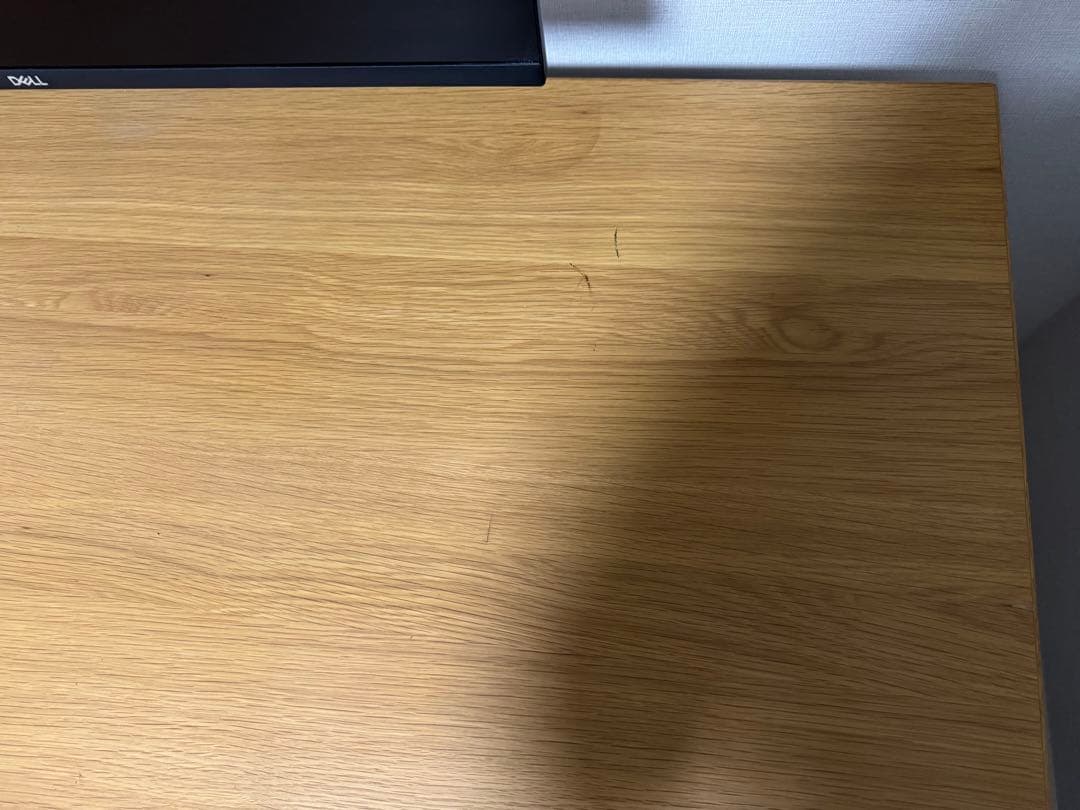 n*e様 無印良品 120cmデスク ・オーク材　折りたたみ収納可