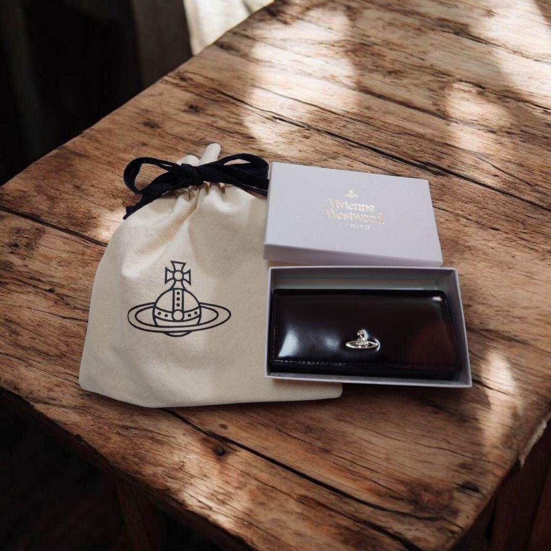 ✿Vivienne Westwoodブラック✕ボルドーキーケース【新品未使用】