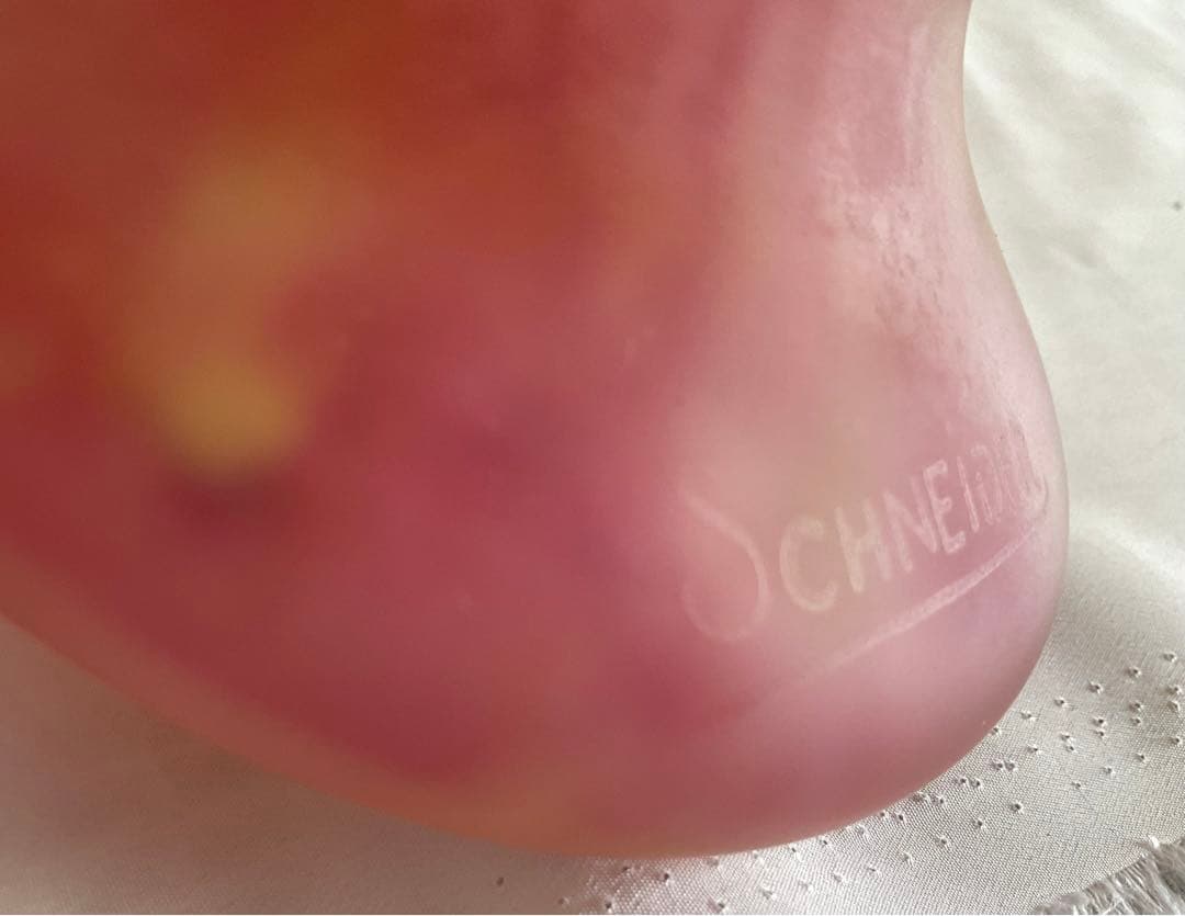 稀少作品！シュナイダー兄弟「ヴィトリフィカシオン彩の花瓶」