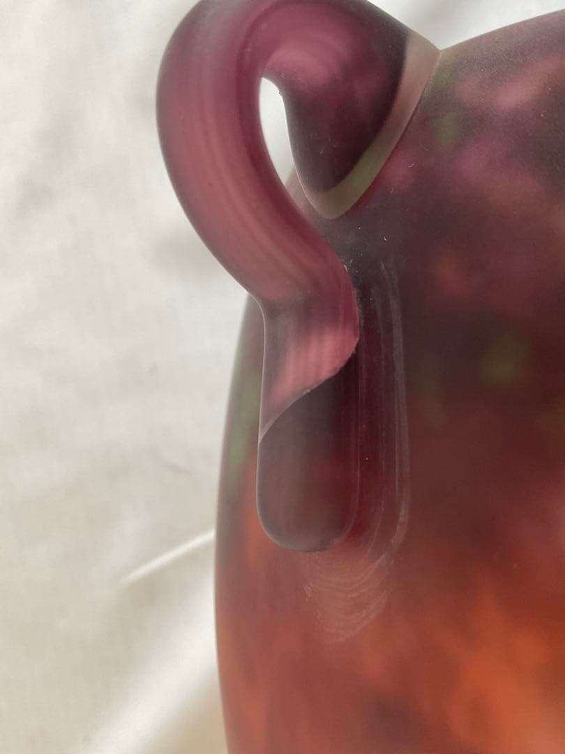 稀少作品！シュナイダー兄弟「ヴィトリフィカシオン彩の花瓶」