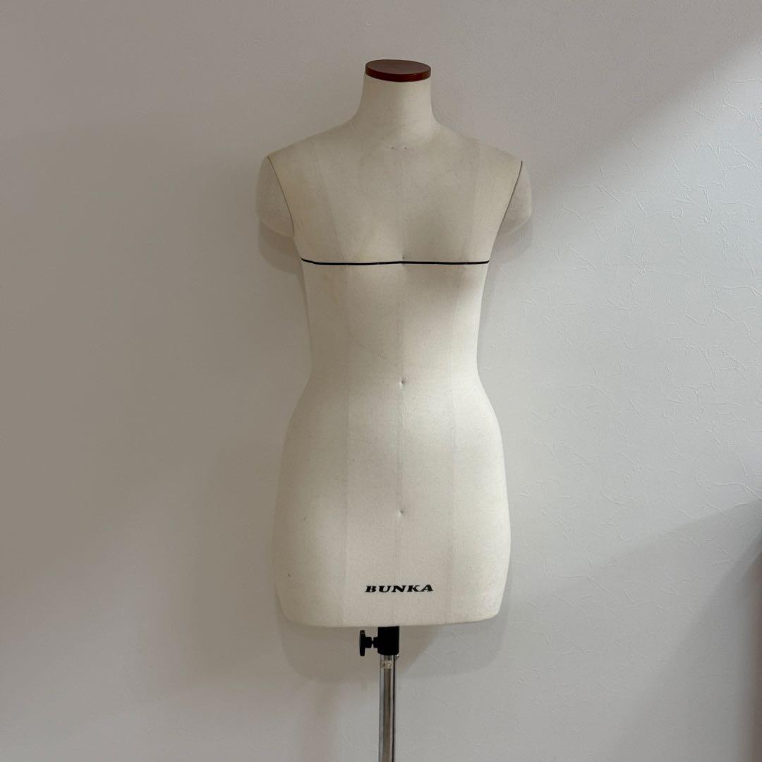 文化服装学院 BUNKA トルソー マネキン 成人　高さ調節可　スタンド付き