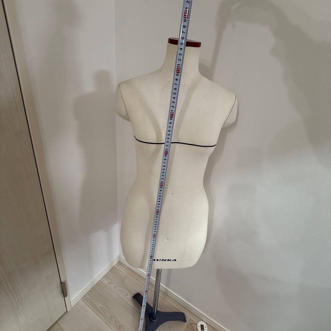 文化服装学院 BUNKA トルソー マネキン 成人　高さ調節可　スタンド付き