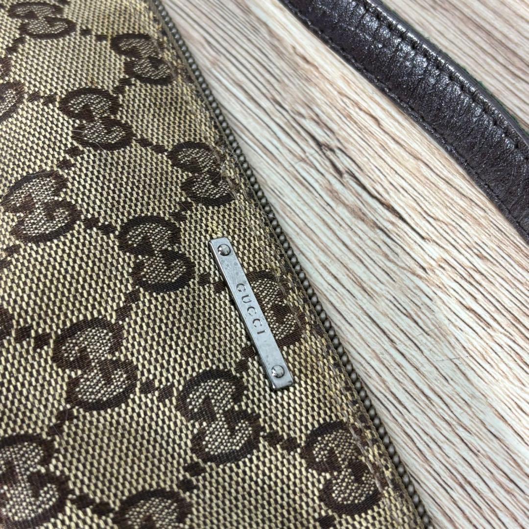 GUCCI グッチ シェリー ライン アクセサリーポーチ キャンバス GG