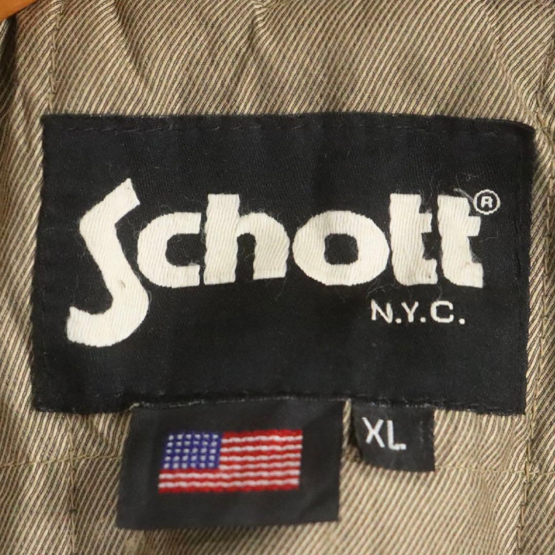 Schott ショット 本革 レザーフライトジャケット シングルライダース